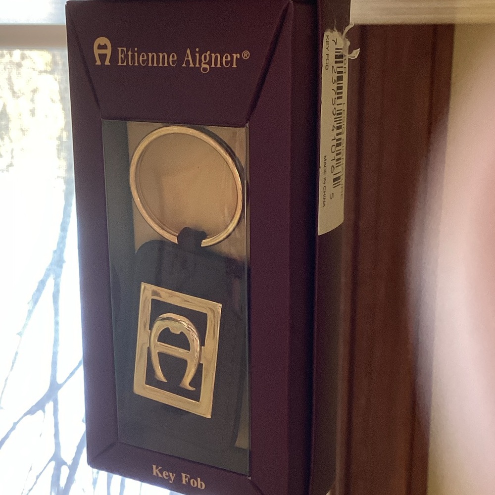 Etienne Aigner Gold and Burgundy Brand New in Box
